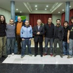 Foto de familia con el presidente de la Diputación de Burgos