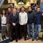 Foto de familia con el presidente de la Diputación de Burgos