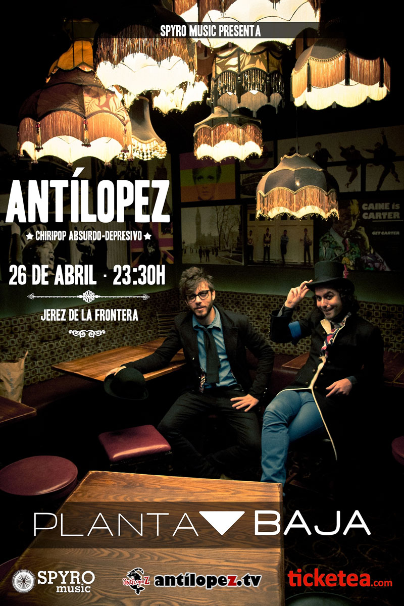 Cartel del concierto de Antílopez en Jerez